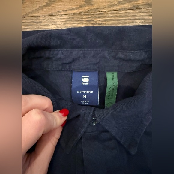 GStar Printed Stripe Polo Size Medium - Picture 7 of 8